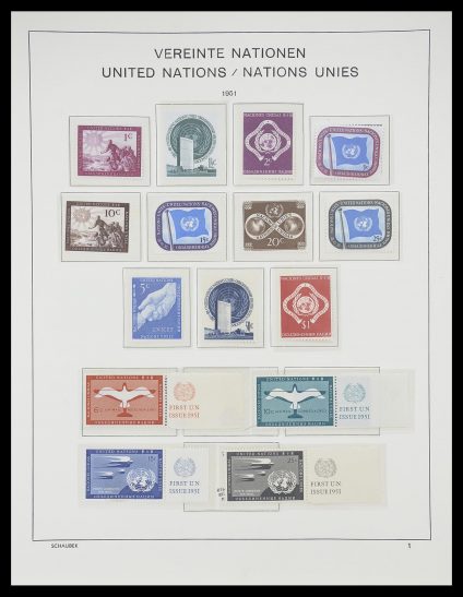 Stamp collection 33637 United Nations 1951-2005.