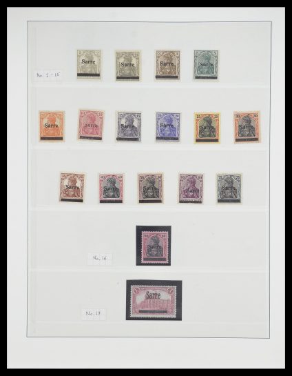 Stamp collection 33664 Saar 1920-1934.