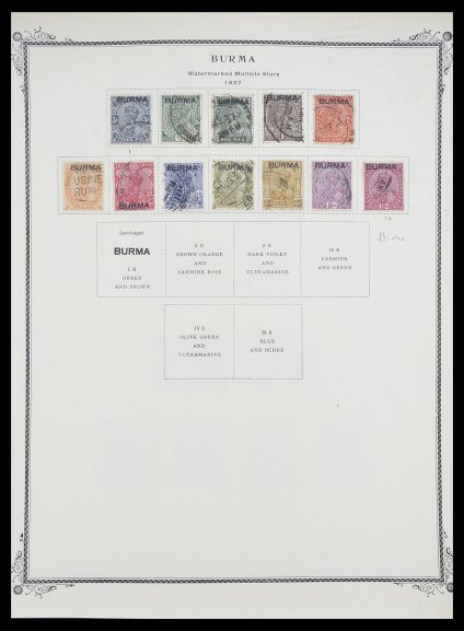 Stamp collection 33682 Britsh colonies in Asia 1937-1974.