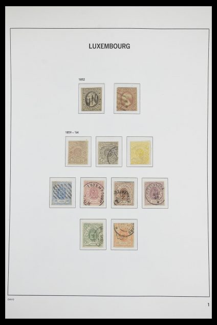 Stamp collection 33703 Luxembourg 1852-1991.