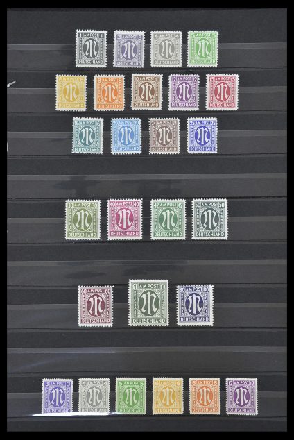 Stamp collection 33717 German Zones 1945-1949.