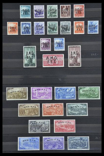 Stamp collection 33719 Triest Zone A and B 1947-1952.