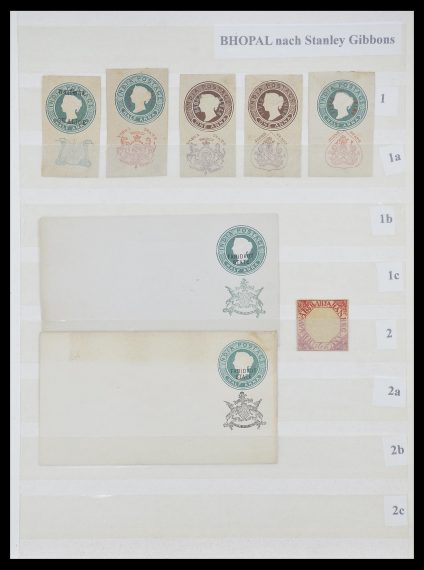 Stamp collection 33723 India States 1870-1949.