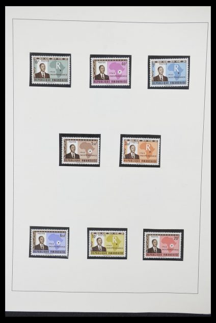 Stamp collection 33767 Rwanda 1962-1988.