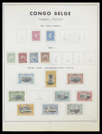 Stamp collection 33797 Belgian Congo 1886-1969.