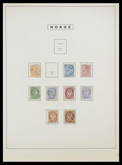 Stamp collection 33810 Norway 1856-1943.