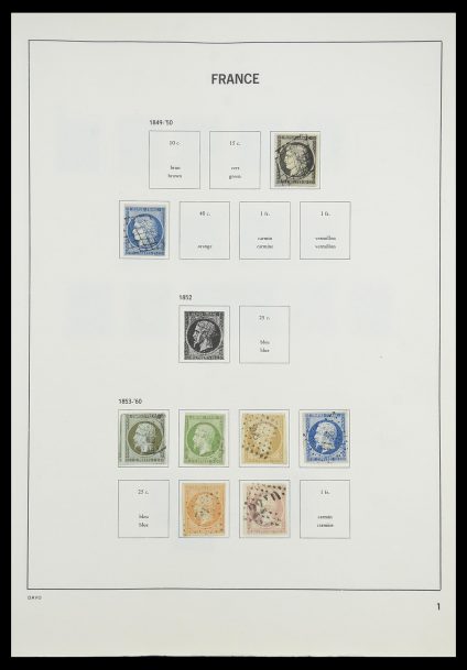 Stamp collection 33819 France 1849-1988.