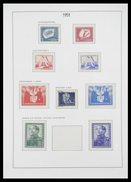 Stamp collection 33824 DDR 1949-1990.