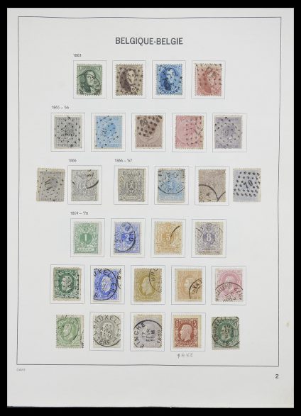 Stamp collection 33828 Belgium 1849-1975.