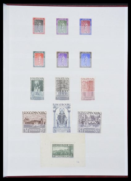 Stamp collection 33816 Luxembourg 1852-1938.