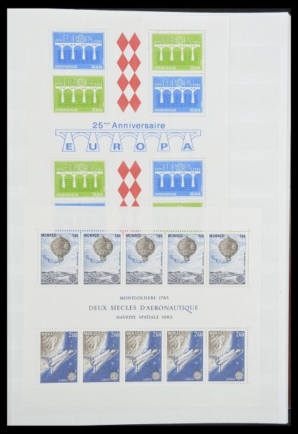 Stamp collection 33833 Monaco souvenir sheets 1979-2015.