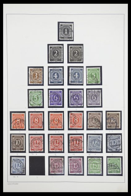 Stamp collection 33837 German Zones 1945-1948.