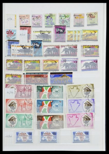 Stamp collection 33855 Burundi 1962-1974.