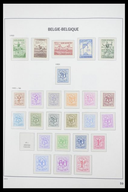 Stamp collection 33863 Belgium 1950-1984.