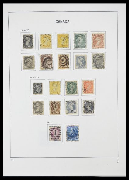 Stamp collection 33866 Canada 1859-1974.