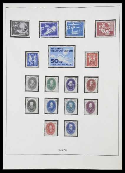 Stamp collection 33868 DDR 1949-1977.