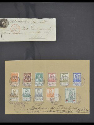 Stamp collection 33881 Belgium covers 1914-1972.