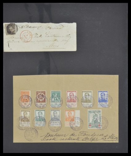 Stamp collection 33881 Belgium covers 1914-1972.