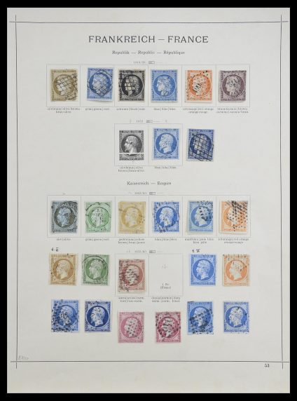 Stamp collection 33919 France 1849-1946.