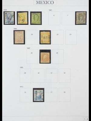 Stamp collection 33922 Mexico 1856-1980.