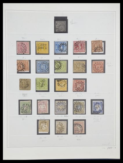 Stamp collection 33958 Bavaria 1849-1920.