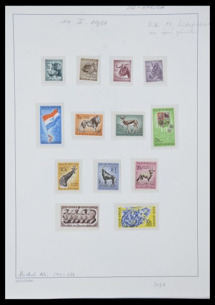 Stamp collection 33962 South Africa 1961-1969.