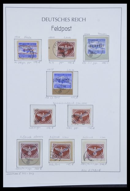 Stamp collection 33965 Germany fieldpost 1942-1945.