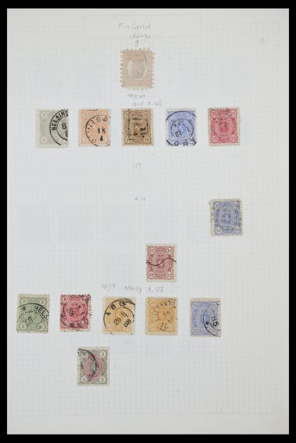 Stamp collection 33980 Finland and Baltic States 1866-1990.