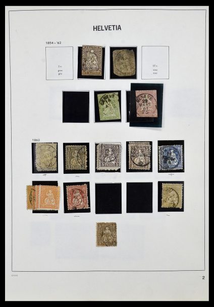 Stamp collection 33990 Switzerland 1854-1998.