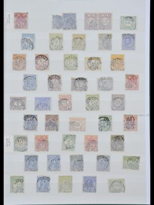 Stamp collection 33992 Netherlands smallround cancels.