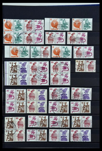 Stamp collection 34003 Bundespost combinations 1950-2020.
