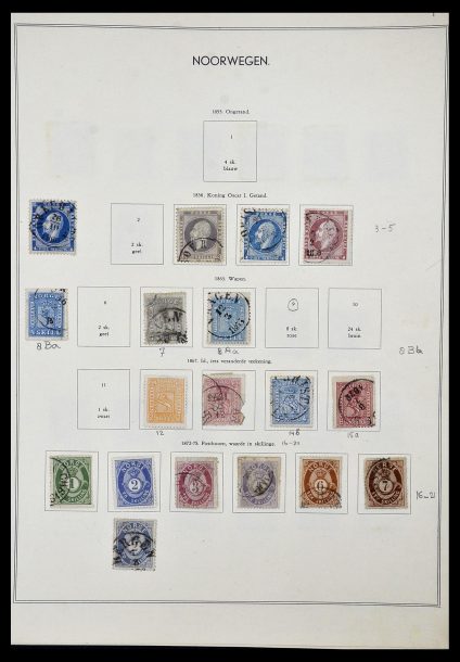 Stamp collection 34031 Norway 1856-1948.