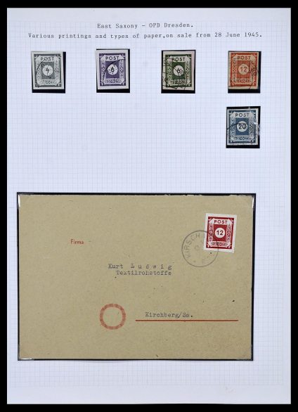 Stamp collection 34032 German Zones 1945-1948.