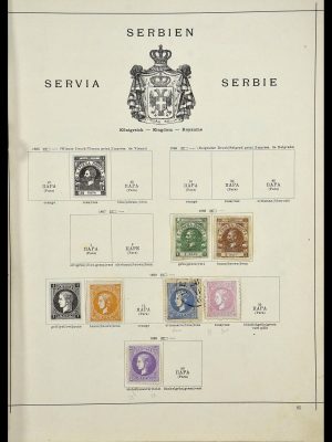 Stamp collection 34033 Serbia 1868-1945.