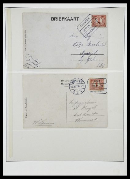 Stamp collection 34036 Netherlands train cancels.
