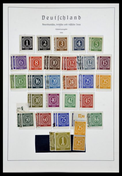 Stamp collection 34053 German Zones 1945-1949.