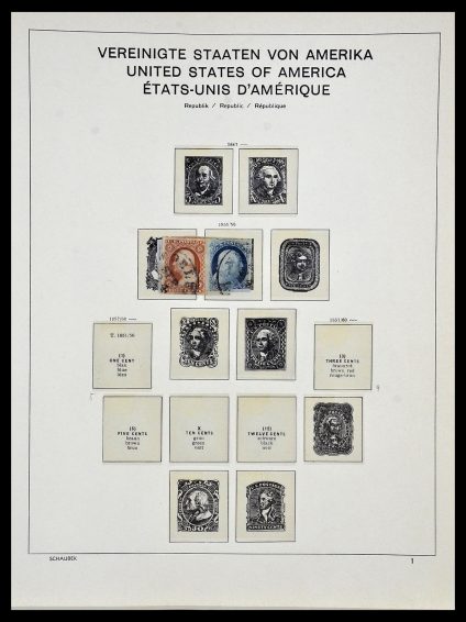 Stamp collection 34056 USA 1851-1972.