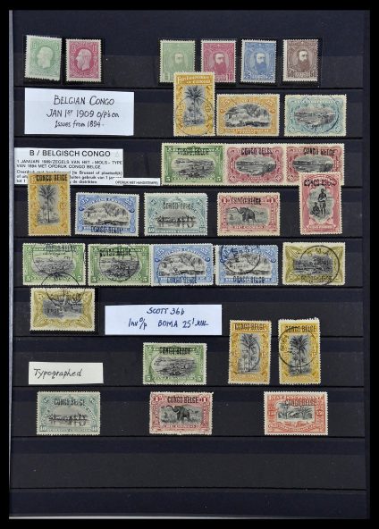 Stamp collection 34067 Belgian Congo 1885-1935.