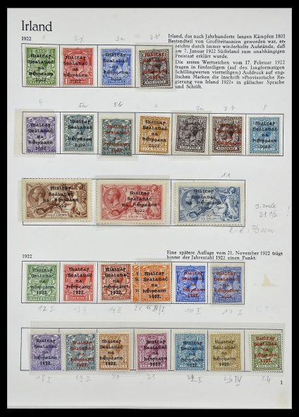 Stamp collection 34074 Ireland 1922-1979.