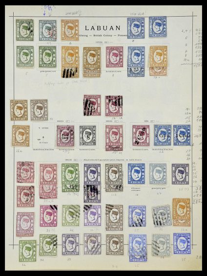 Stamp collection 34091 Labuan 1879-1904.