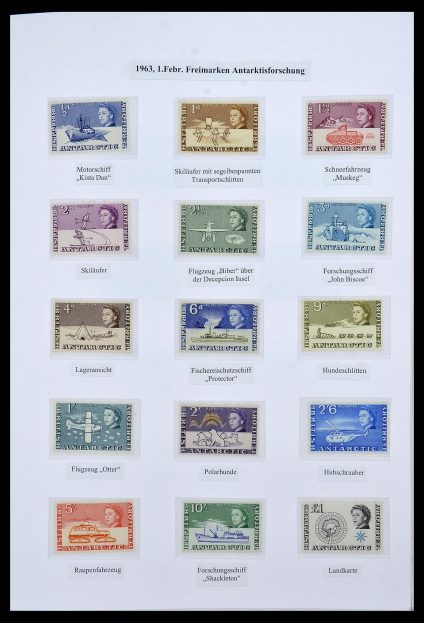 Stamp collection 34105 British Antarctica 1963-1993.