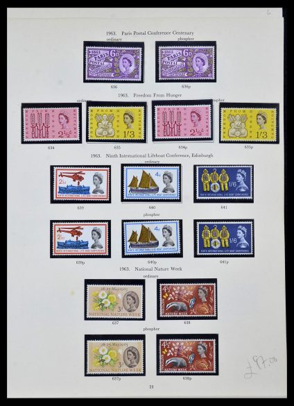 Stamp collection 34107 Great Britain 1960-1984.