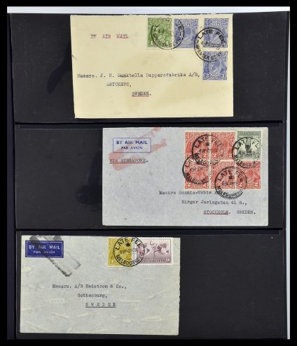 Featured image of Stamp Collection 34114 Australia covers 1914-1936.