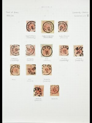 Stamp collection 34124 Lombardy Venice 1850-1854.