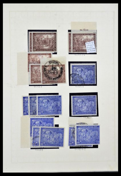 Stamp collection 34152 German Zones 1945-1949.