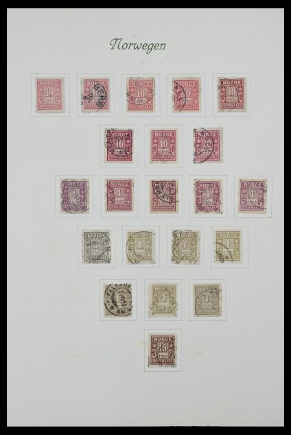 Stamp collection 34154 Norway postage dues 1883-1973.