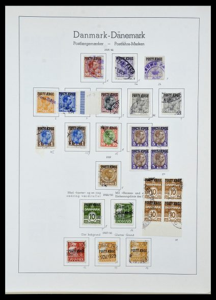 Stamp collection 34156 Denmark postfaerge 1919-1975.