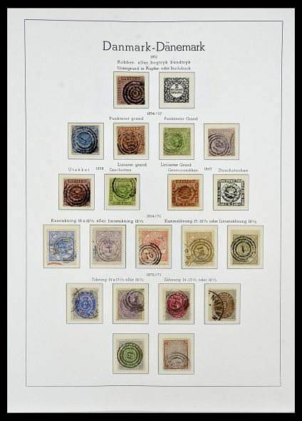 Stamp collection 34165 Denmark 1851-2004.