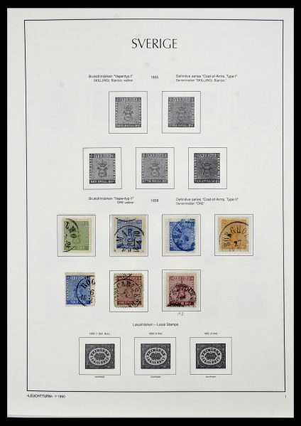 Stamp collection 34186 Sweden 1858-1989.