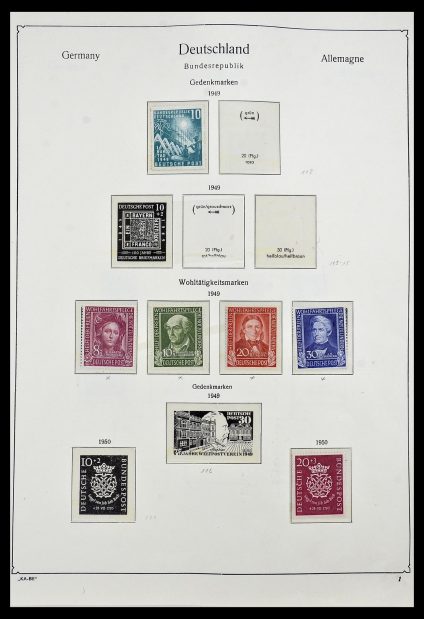 Stamp collection 34192 Bundespost 1949-1975.